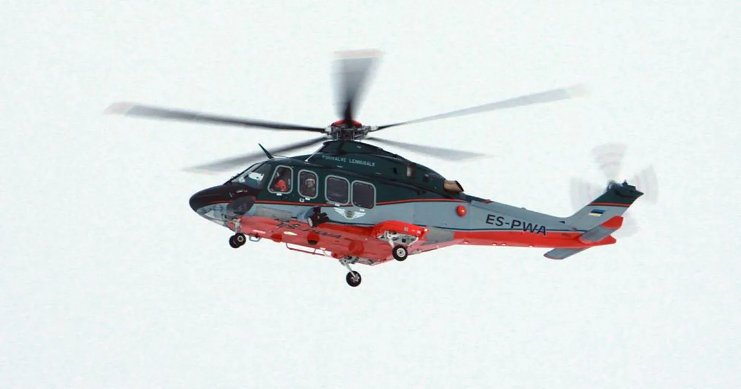 ATVga jääle läinud meest otsiti ka helikopteriga.