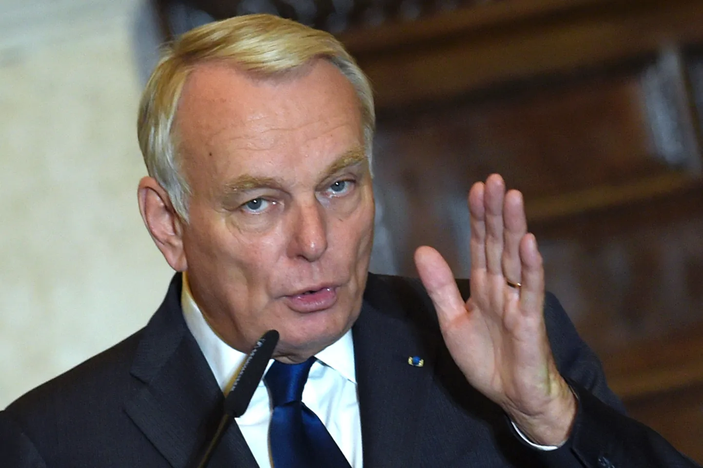 Prantsusmaa välisminister Jean-Marc Ayrault kutsus sanktsioonide osas üles vaoshoitusele.