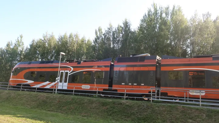 Reisirongi teekonna seiskasid raudteele langenud puud