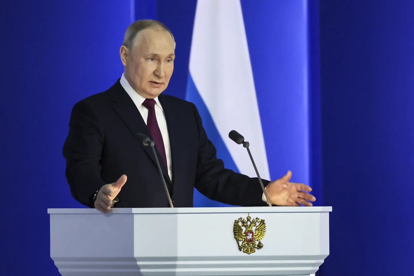 Venemaa president Vladimir Putin peab täna kõnet.