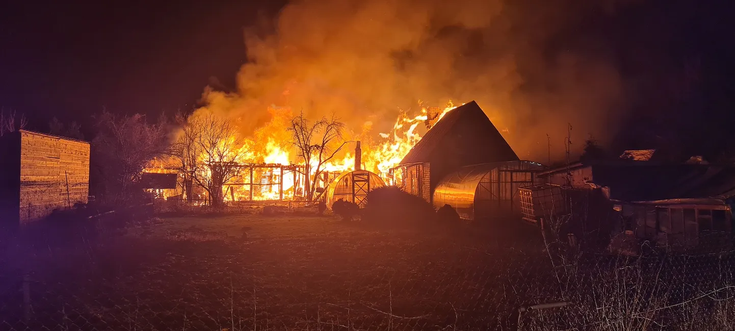 Пожар в волости Тойла.