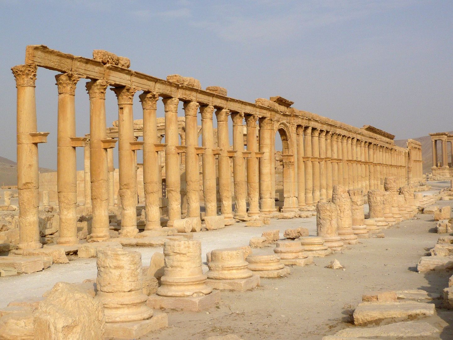 Muistse Palmyra linna varemed.