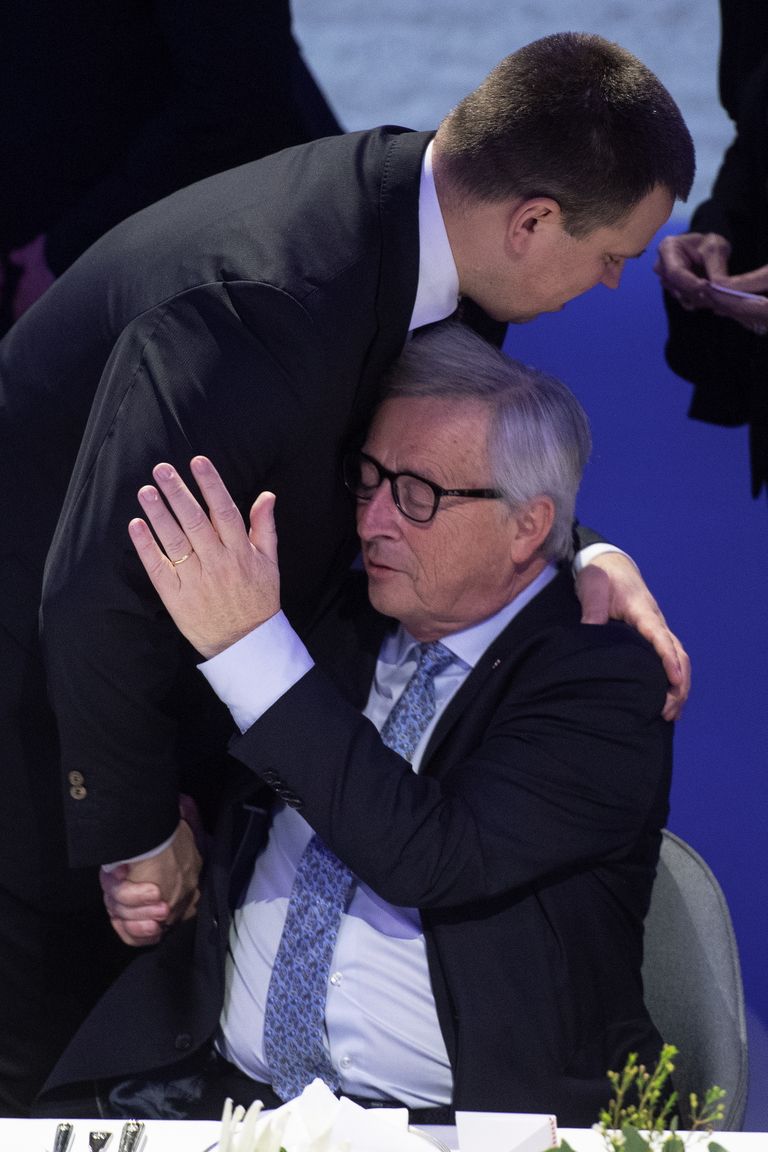 Euroopa Komisjoni president Jean-Claude Juncker ja Eesti peaminister Jüri Ratas 17.detsembril 2018 Austrias Viinis ELi ja Aafrik riikide tippkohtumisel