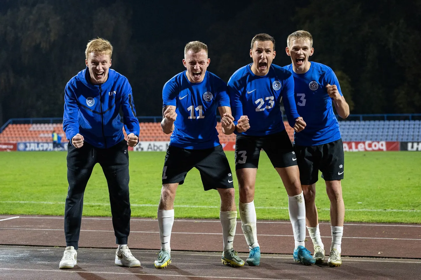 Eesti U21 mängijad.