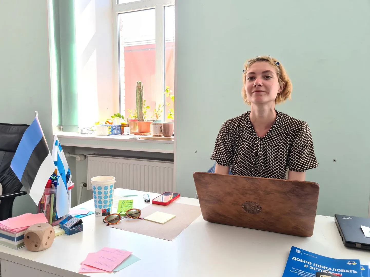 Координатор Центра по приему беженцев Екатерина Романова.
