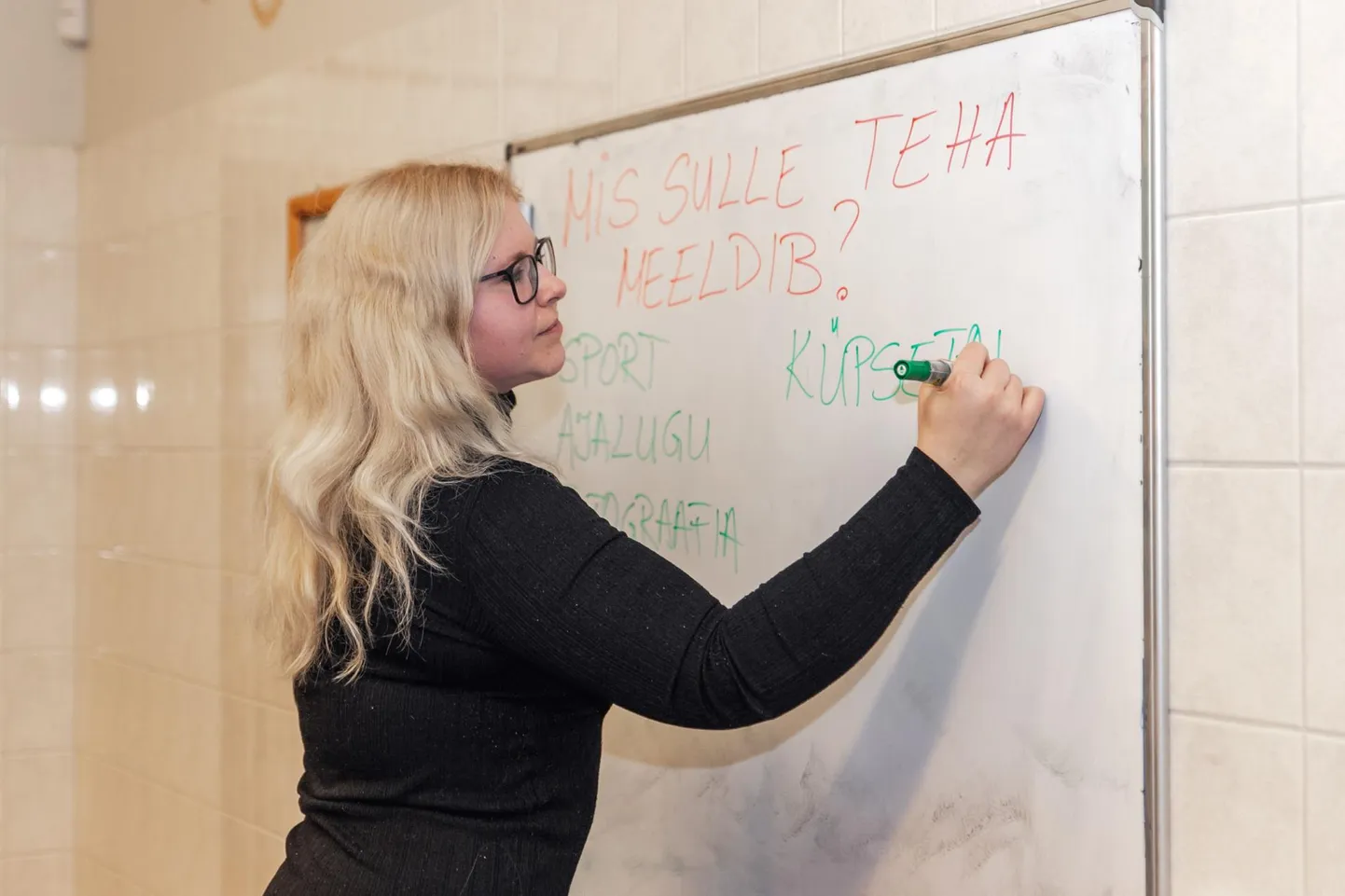 Eesti keele tund.