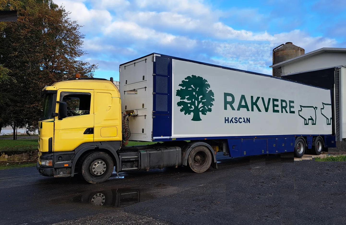Rakvere Farmid AS põrsaveohaagis.