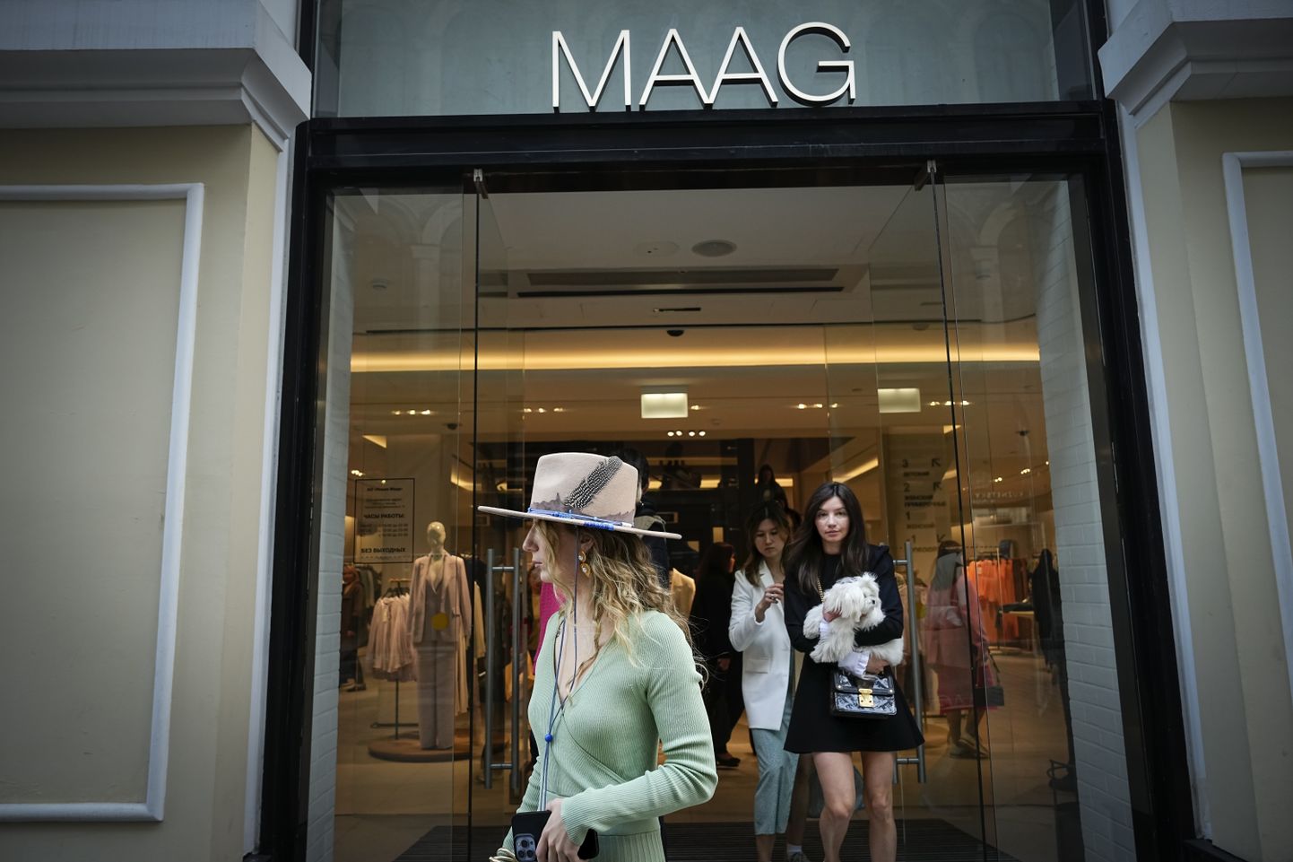 Äsja avatud MAAGi kauplus, mis asub endises Zara lipulaevapoes Moskvas