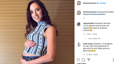 Ooperilaulja Elina Nechayeva aprillinali. Ooperilaulja Elina Nechayeva aprillinali.
