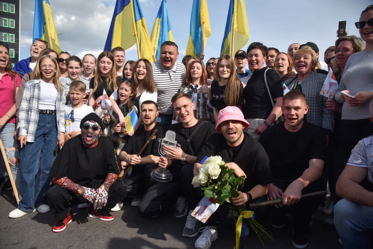 Победители конкурса "Евровидение" Kalush Orchestra вернулись во Львов