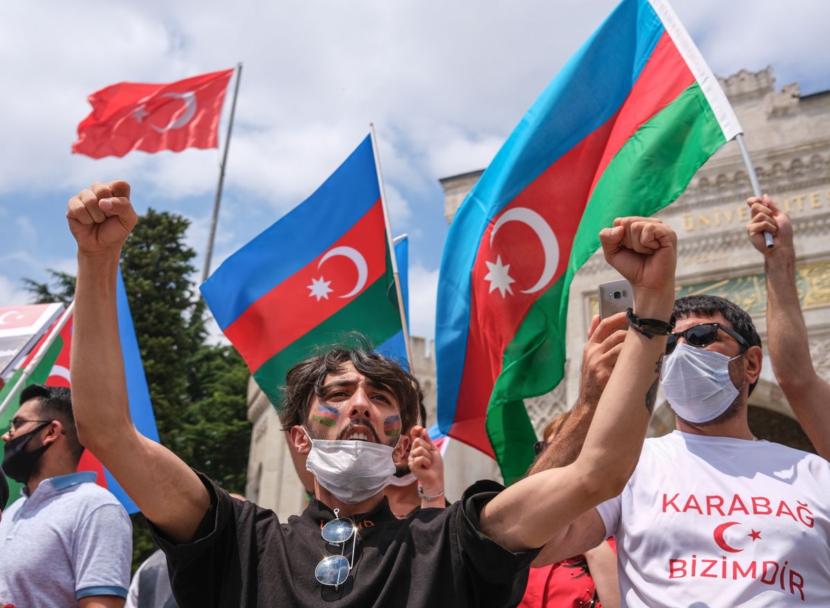 Azerbaidžāņu nacionālistu protesti Stambulā