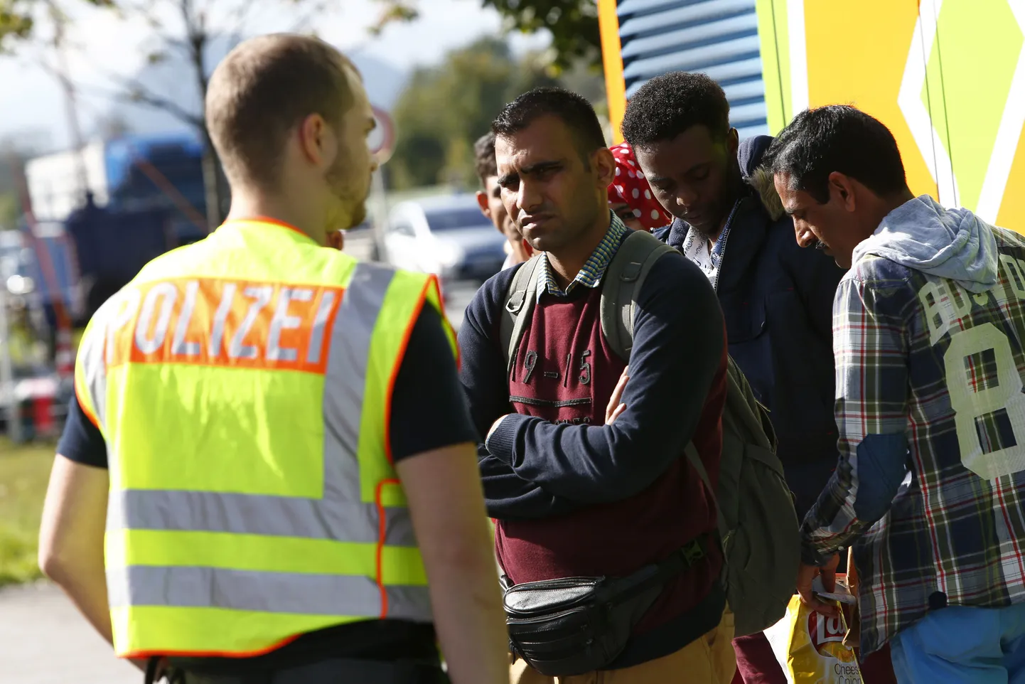 Migrandid Baieris Saksa-Austria piiri lähistel