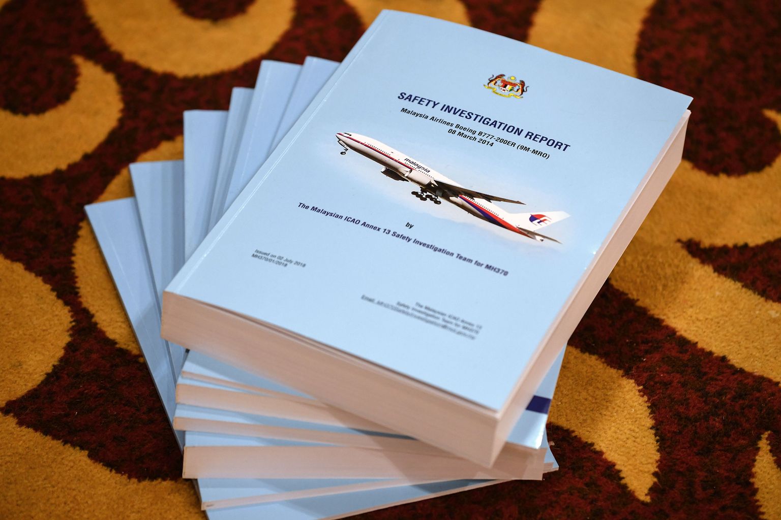 MH370 lennuõnnetuse kohta täna avaldatud raport.