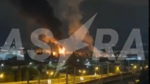 Ukrainas droni trāpa Soču naftas bāzei; izcēlies plašs ugunsgrēks