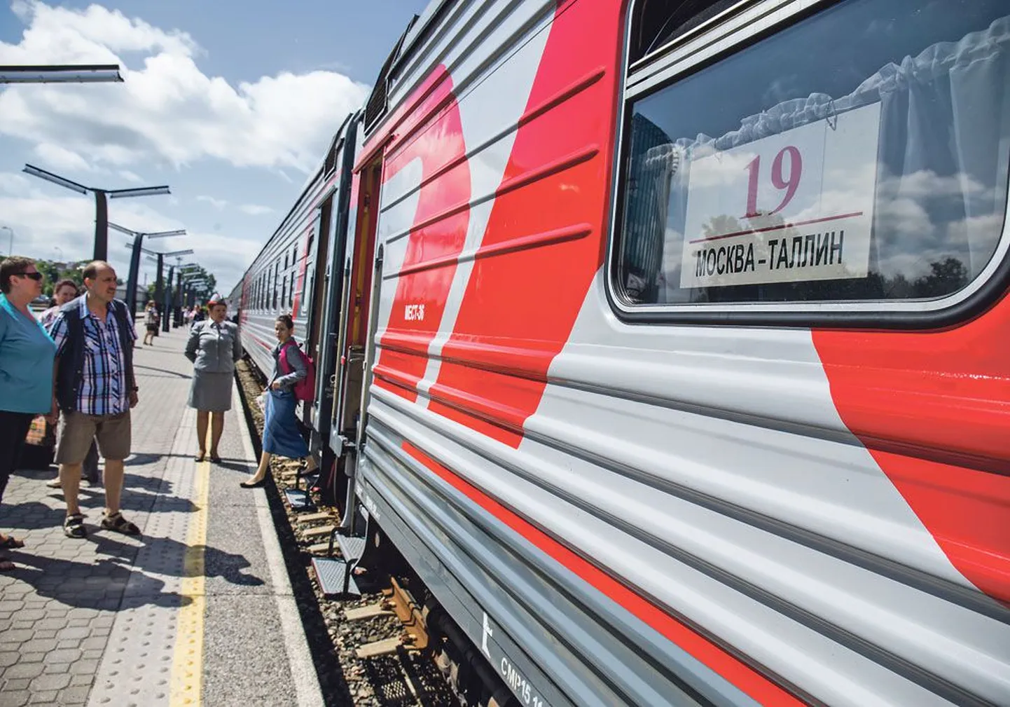 Поезд Таллинн-Москва.