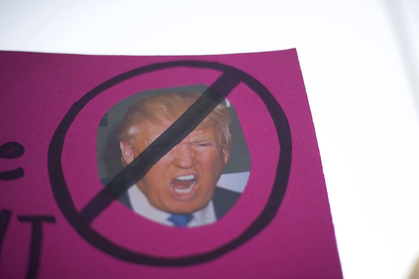 Donald Trumpi vastu protestija plakat