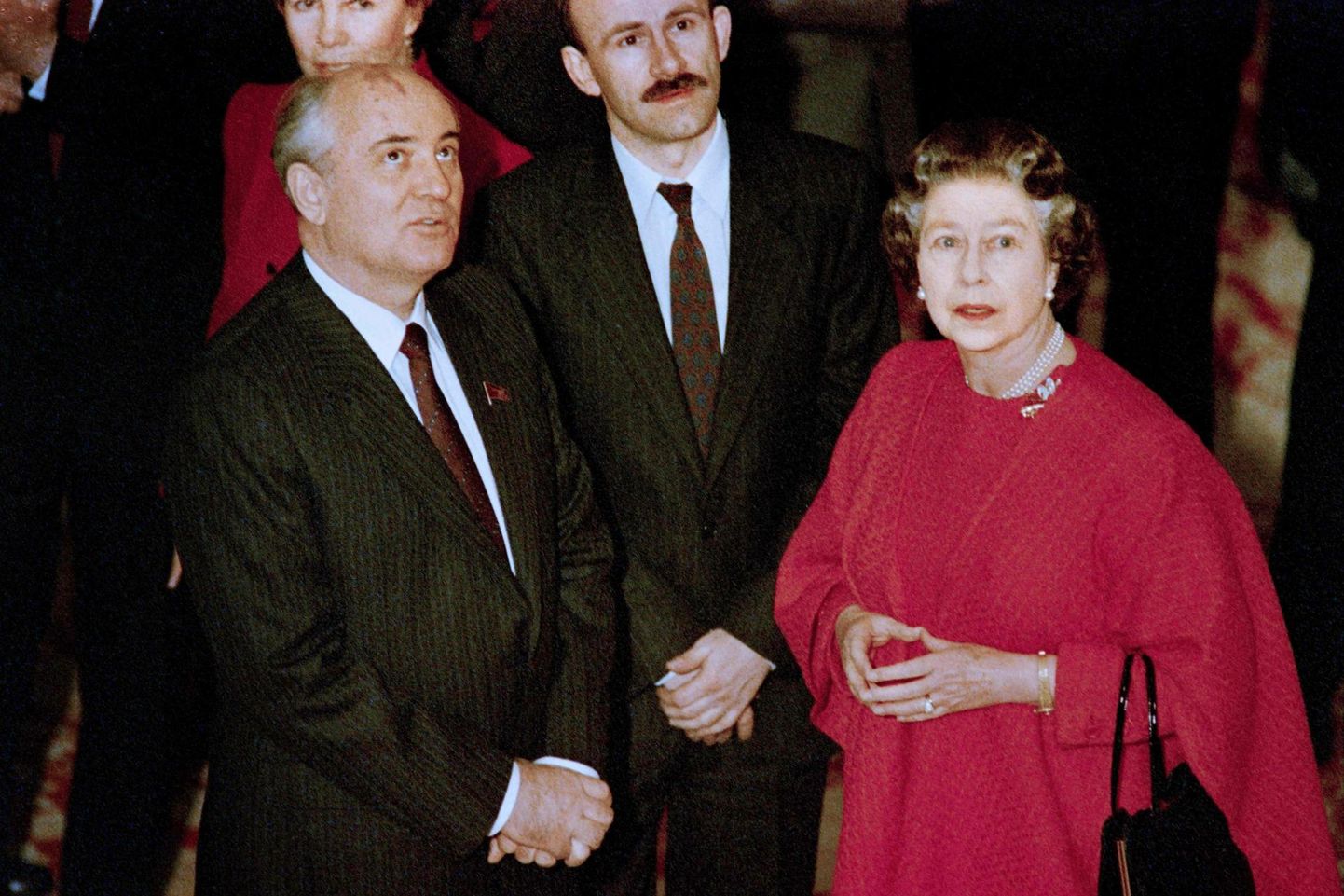 Mihhail Gorbatšov ja Elizabeth II 7. aprillil 1989. aastal Windsori palees. 
