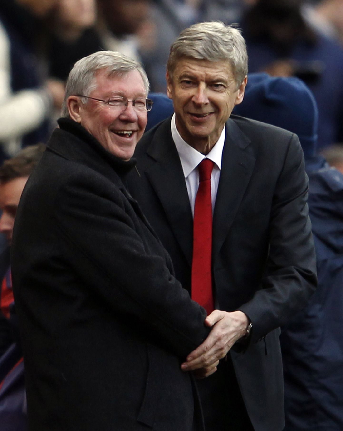 Sir Alex Ferguson (vasakul) ja Arsene Wenger.