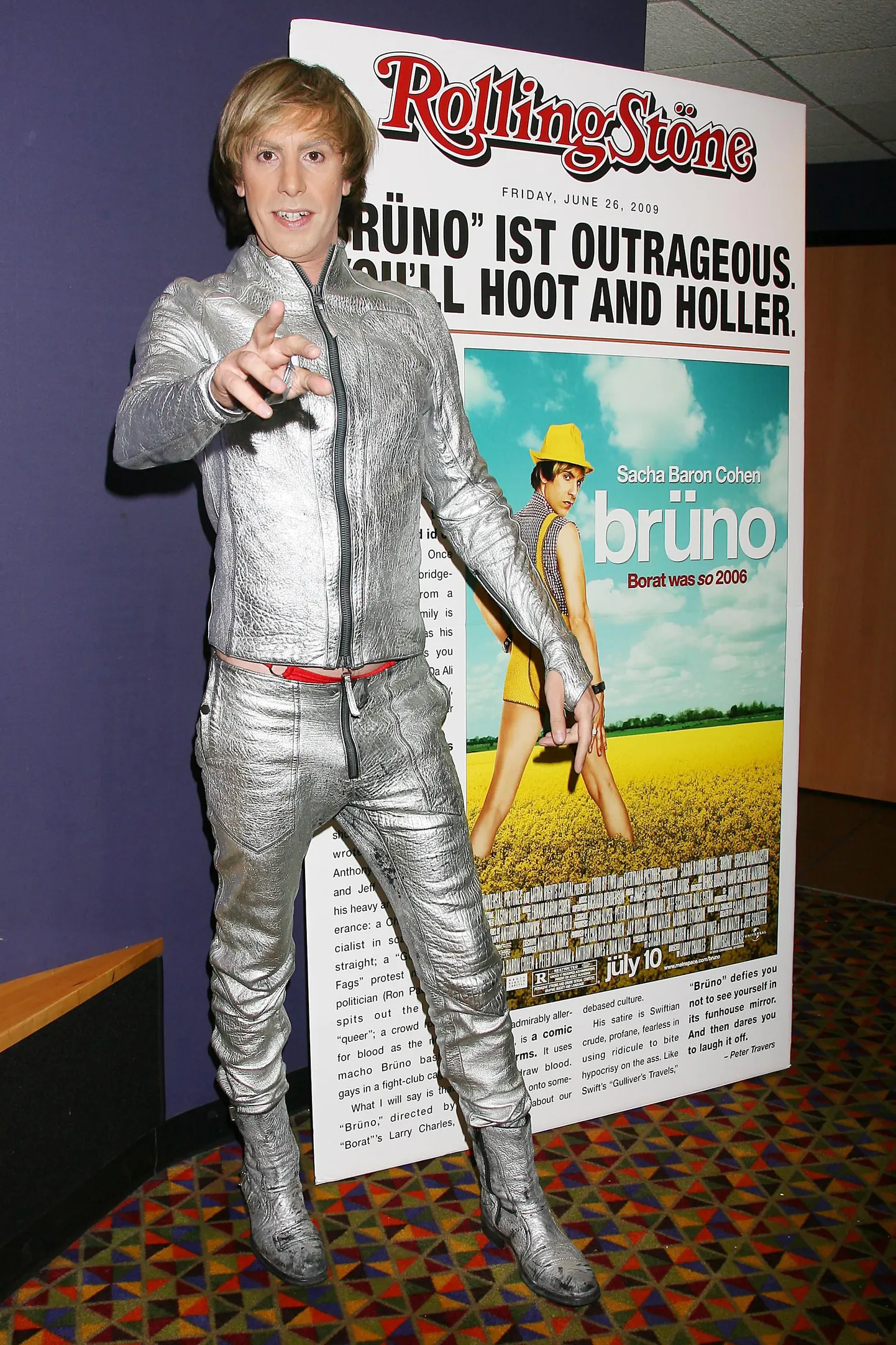 Sacha Baron Cohen alias Brüno külast New Yorgi kino