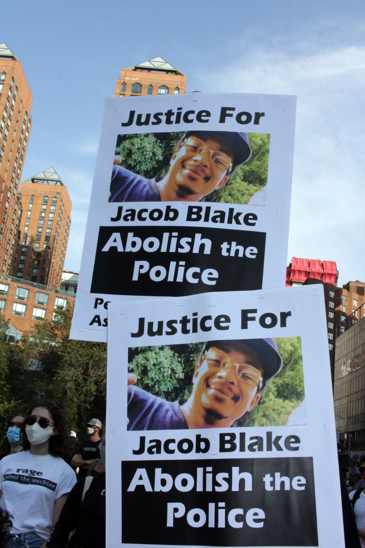 BLack Lives Matter protest, millega nõuti õiglust politsei poolt selga tulistatud afroameerikasele Jackob Blake'ile