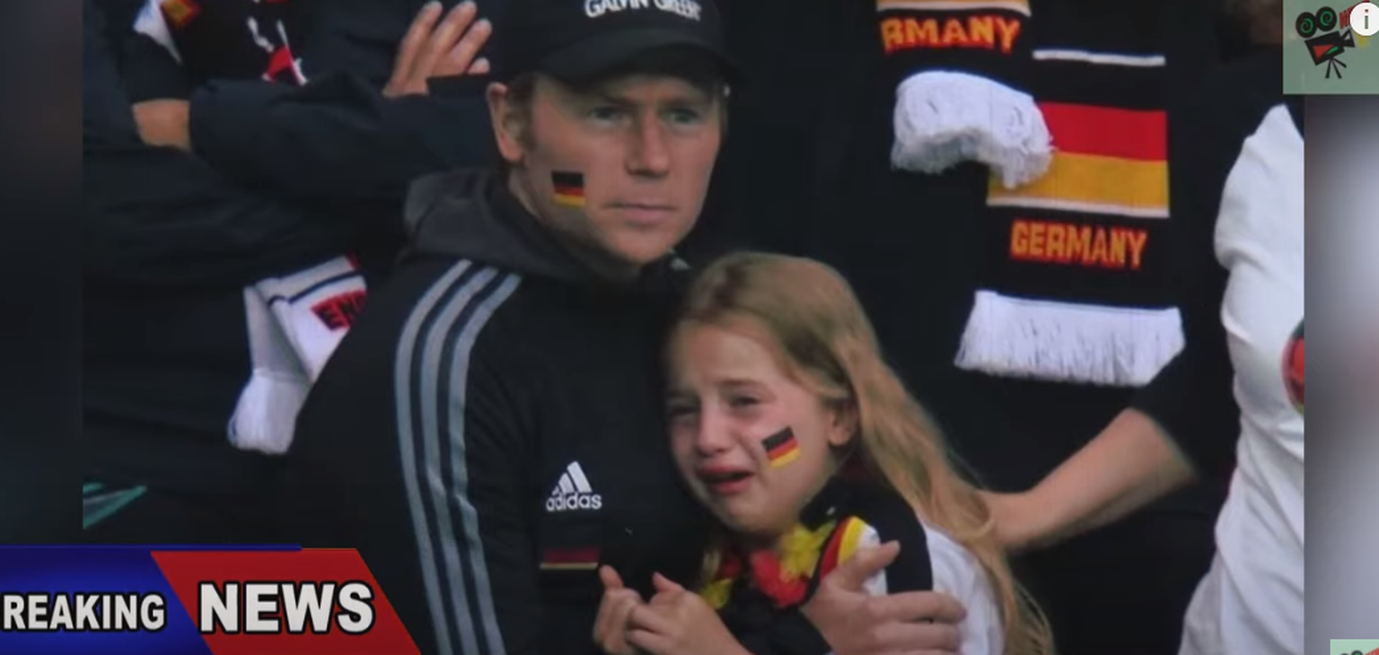 Saksa tüdruk nuttis, kuna Saksamaa kaotas EMi kaheksandikfinaalis Inglismaale 0:2