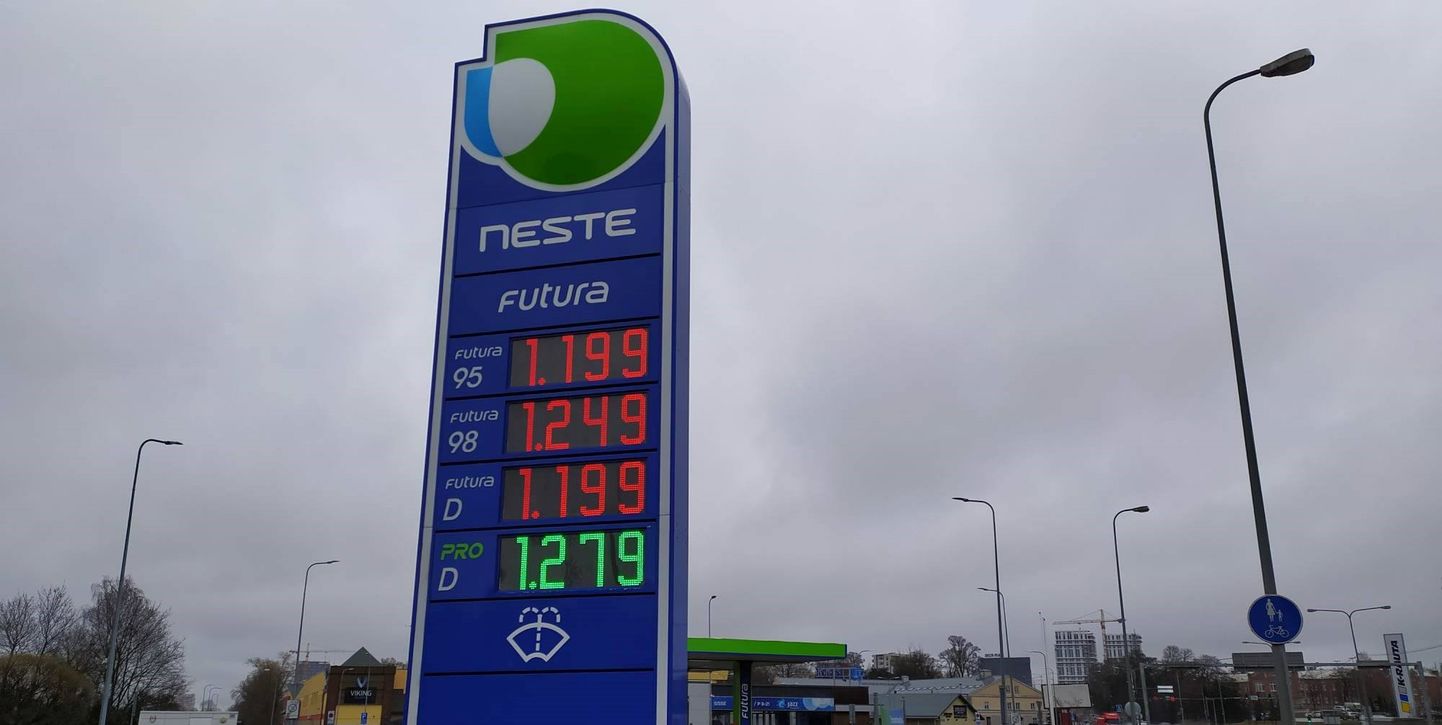 16.04.2020. Suuremad kütuseketid langetasid diislikütuse hinna 1,199 EUR/L tasemele.