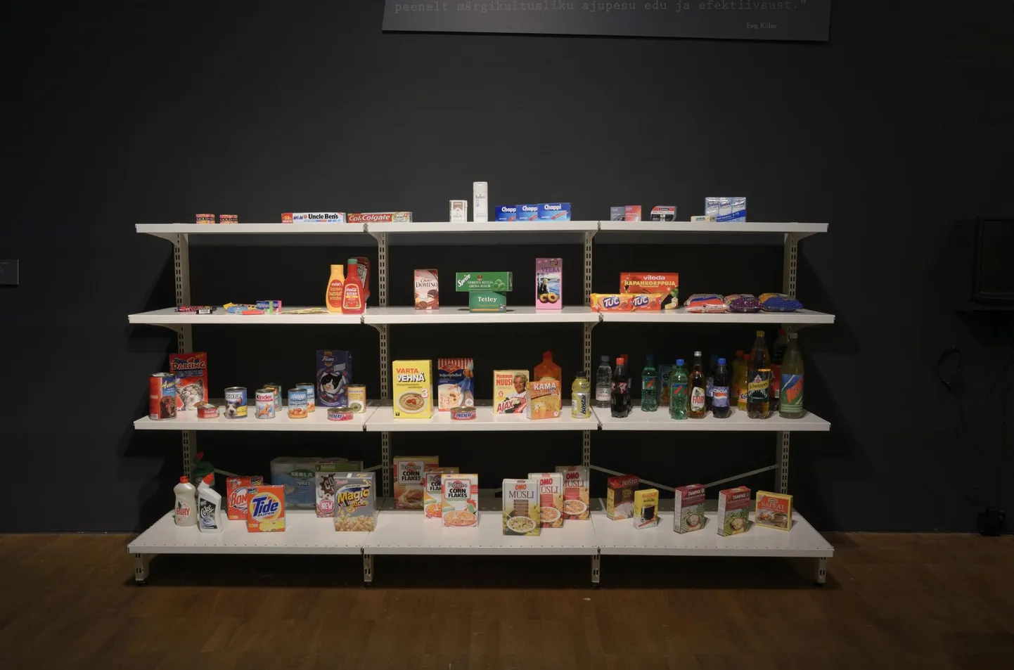 Mart Viljus, «(TM) Trademarks». 1997. Installatsioon. Eesti Kunstimuuseum.