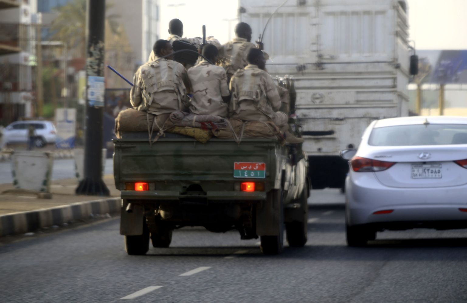 Sudaani julgeolekutöötajad Hartumis.