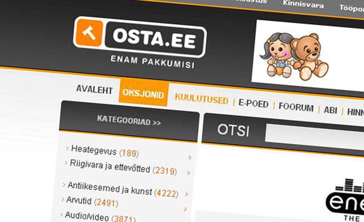 Pärnu korraldab kinnistute müügiks Interneti aadressil www.osta.ee oksjoni.
