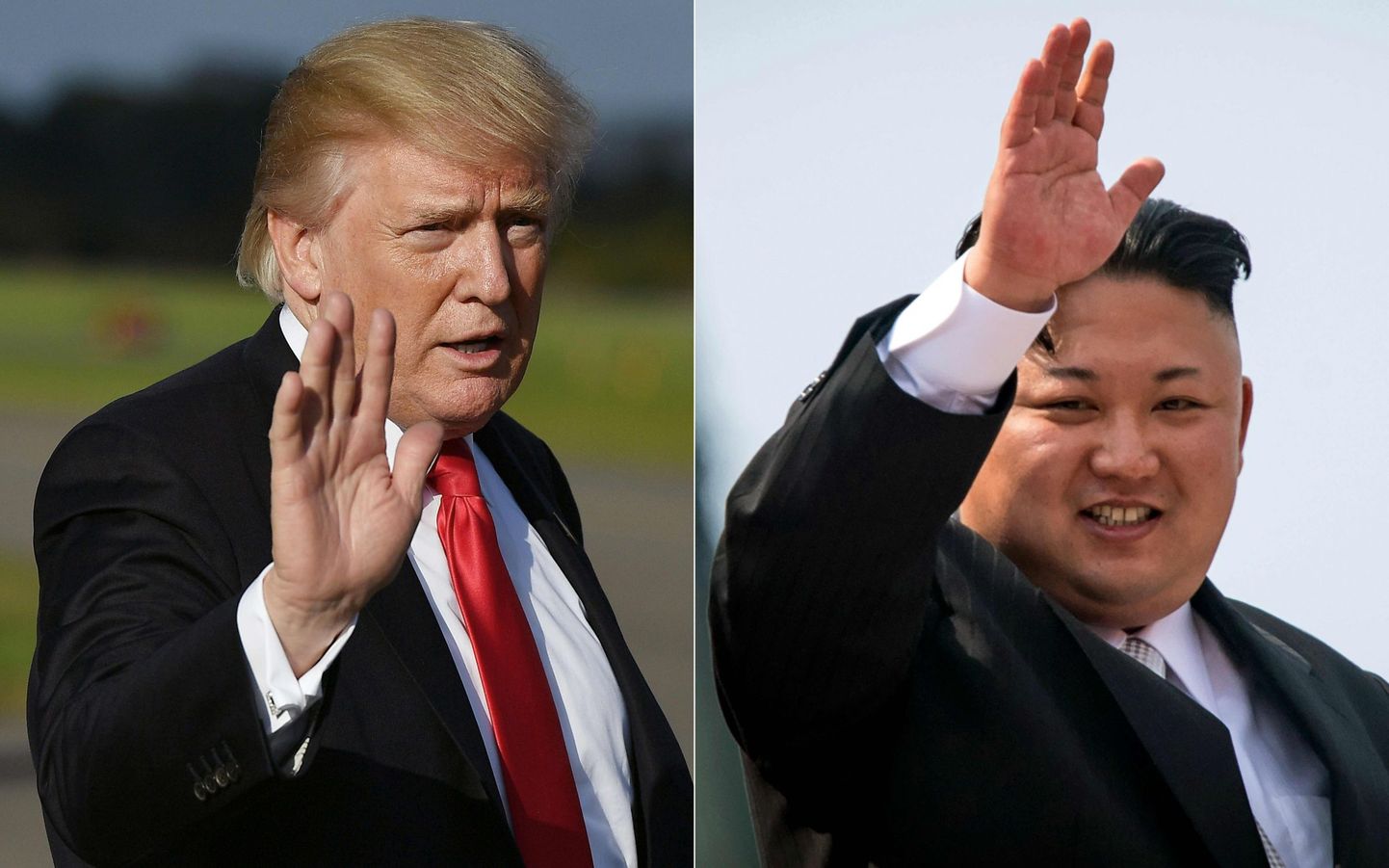 Donald Trump ja Kim Jong-un.