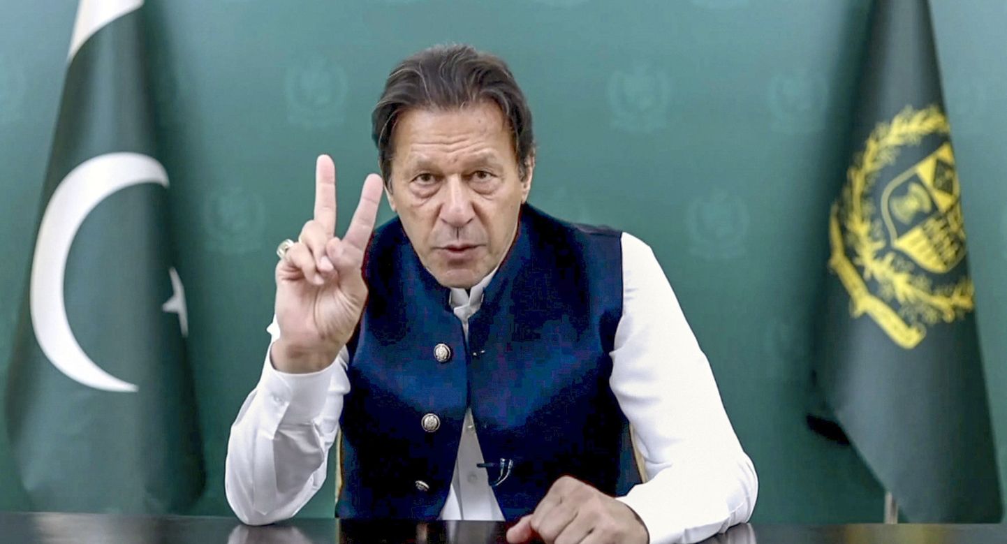 Pakistani peaminister Imran Khan videopöördumises ÜRO Peaassambleele.