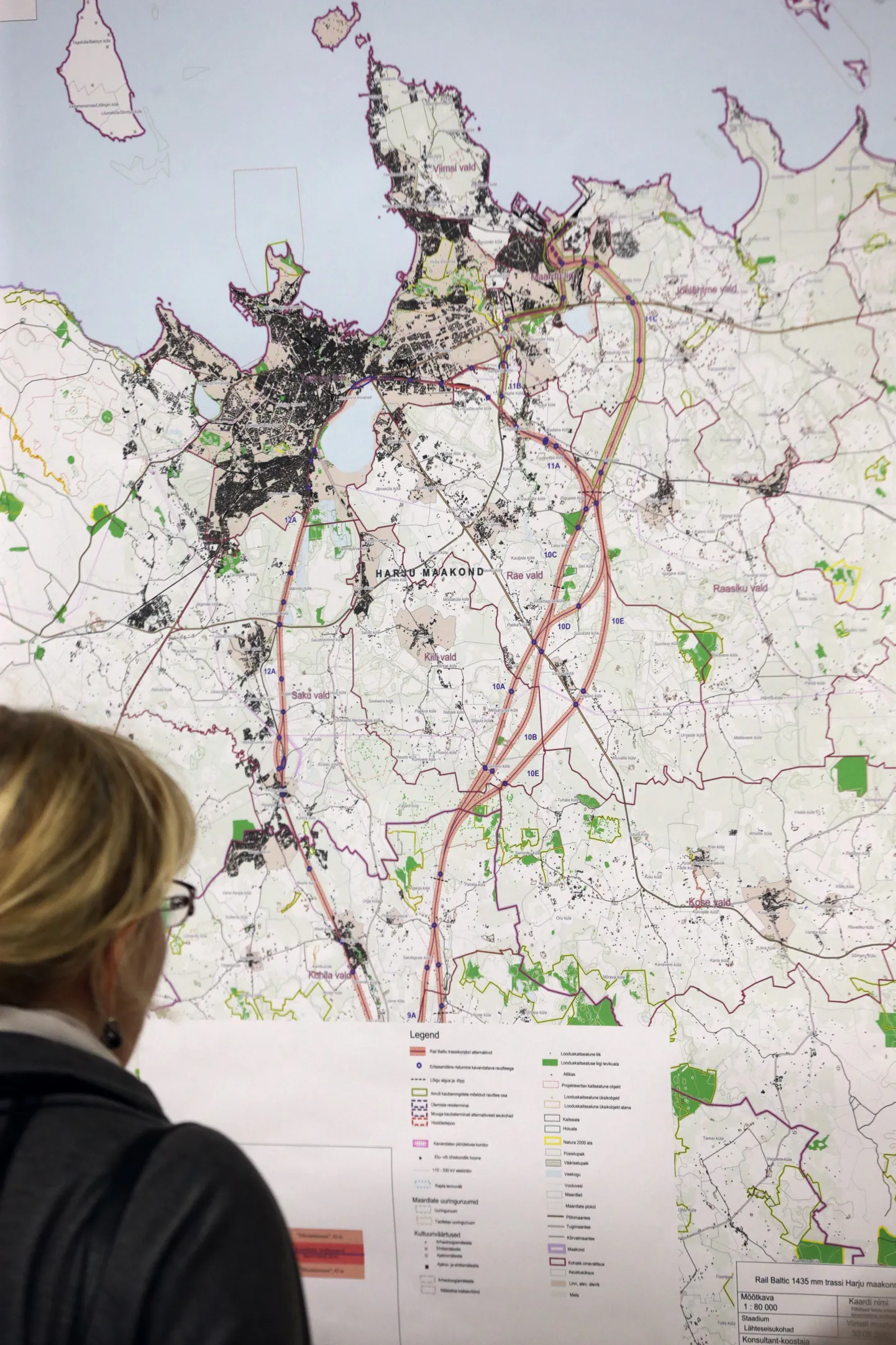 Rail Balticu võimalik trass.