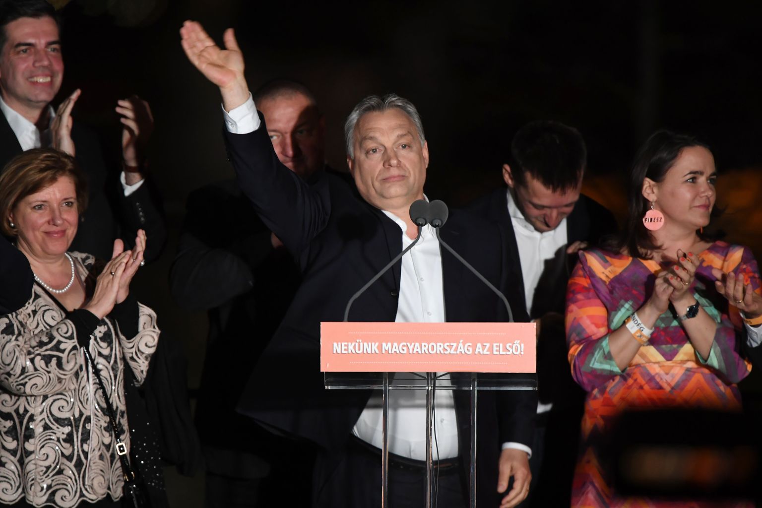 Ungari peaminister Viktor Orban kuulutas võitu valimistel.