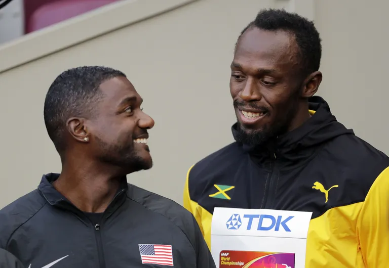 Justin Gatlin ja Usain Bolt