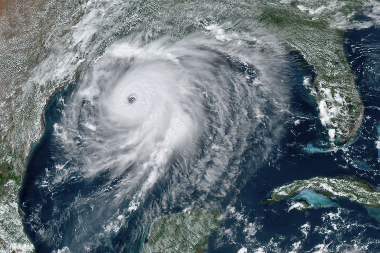 USA ookeani- ja atmosfääri valitsuse (NOAA) satelliidifoto orkaan Laurast