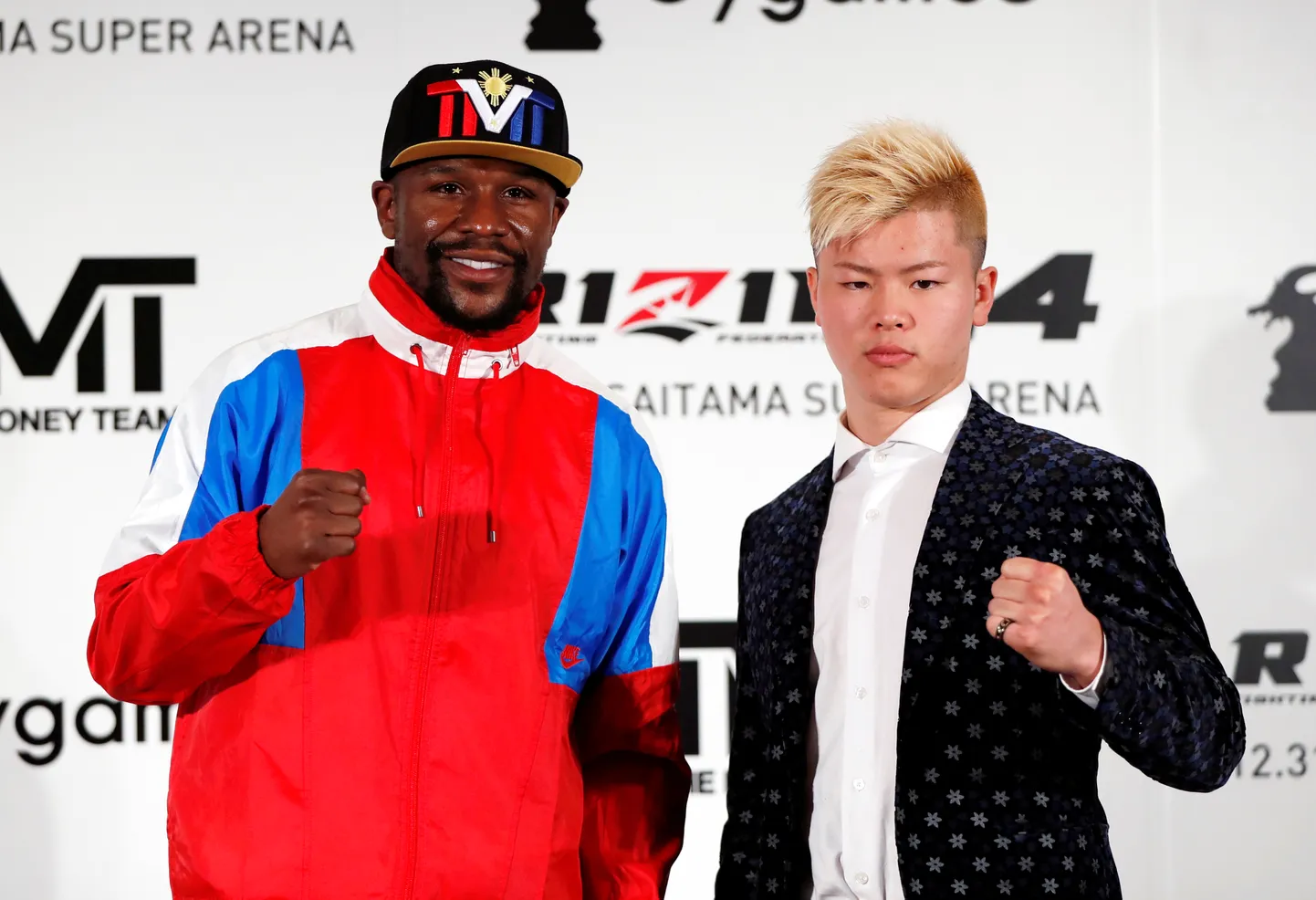 Floyd Mayweather ja Tenshin Nasukawa.