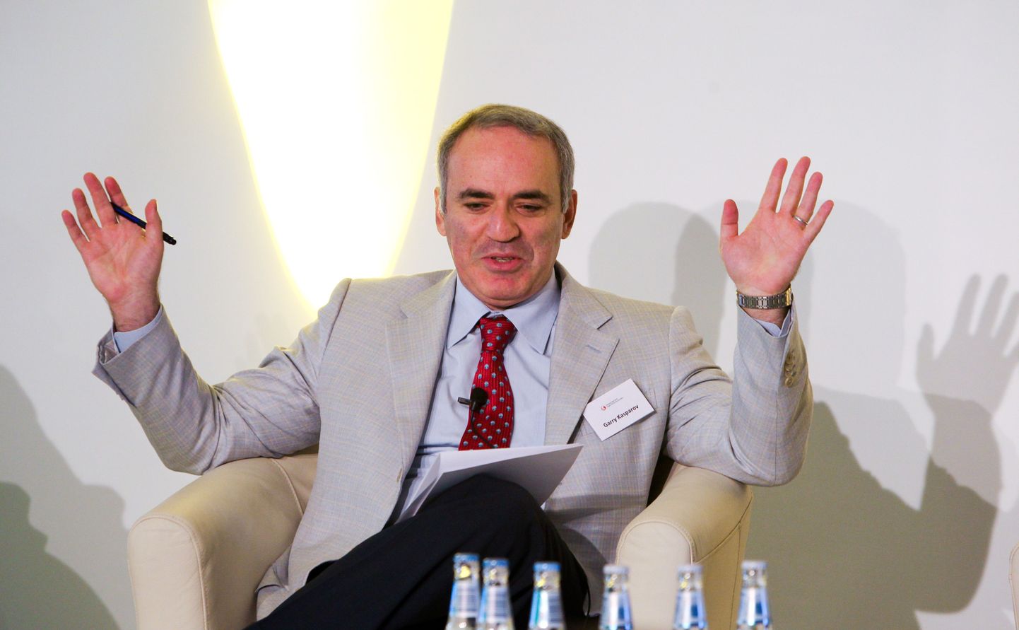 Garri Kasparov täna Tallinnas.