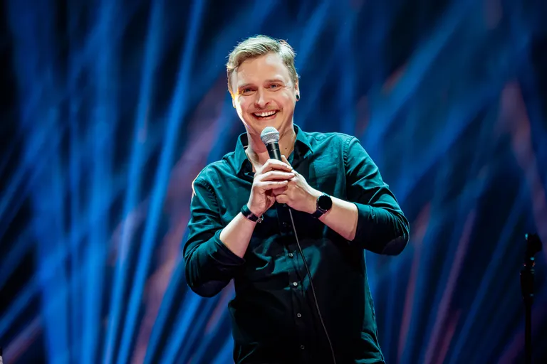 Stāvizrāžu komiķis Jānis Kreičmanis.