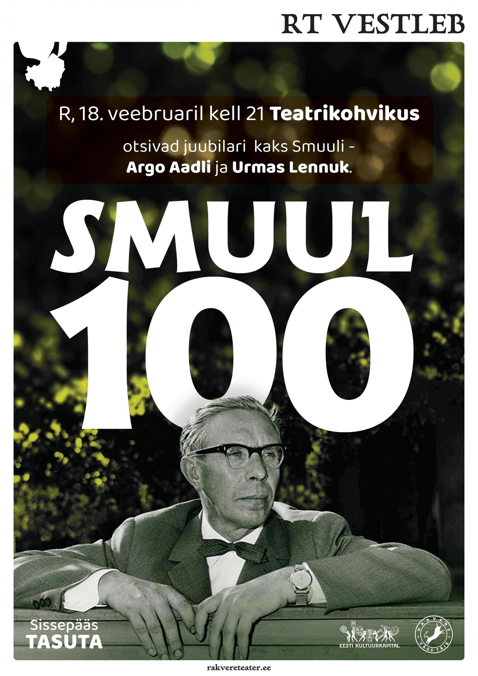 Juhan Smuuli loomingule heidavad pilgu Urmas Lennuk ja Argo Aadli.