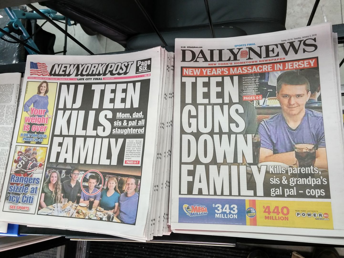 Американские газеты сообщают о громком убийстве.