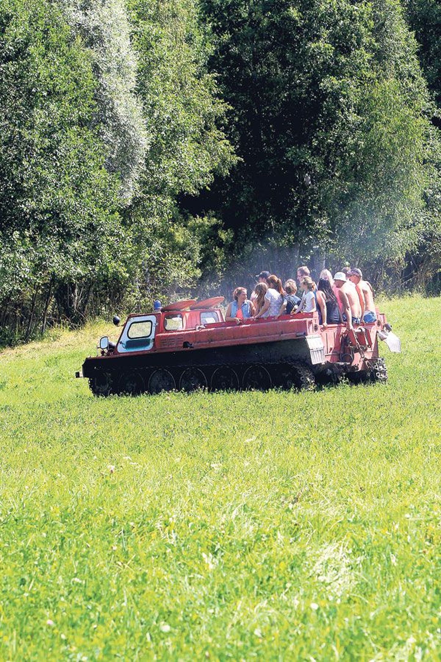 Lapsed said valida, kas sõita mööda metsateed traktori, vanade sõjaväeautode, maasturite või ATVdega.