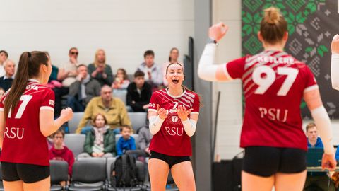 RSU volejbolistes sper otro soli Latvijas čempioņu titula saglabāšanā