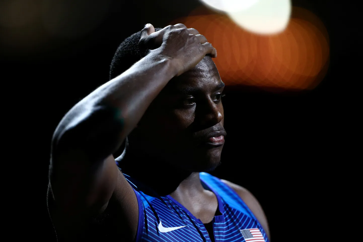 Christian Coleman 2019. aastal kergejõustiku MMil Dohas.