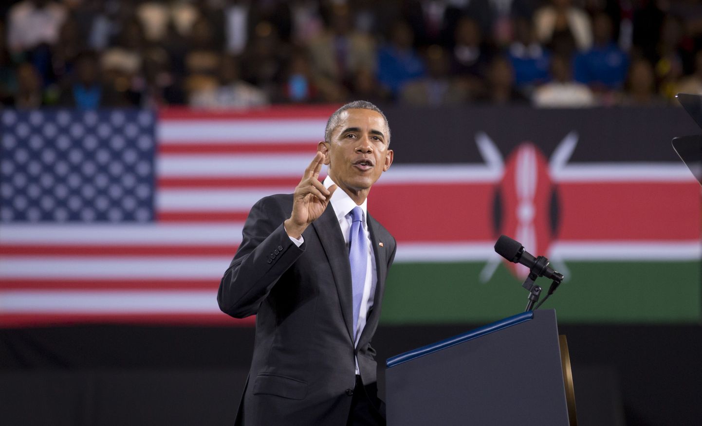 Barack Obama pidamas Keenias Nairobis kõne