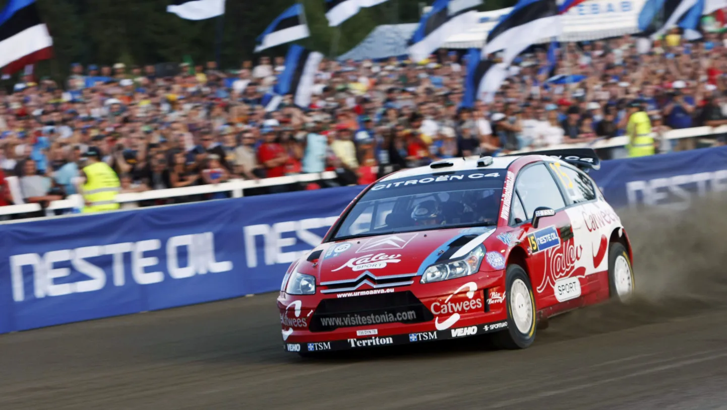 Urmo Aava Soome rallil Eesti publikut hullutamas