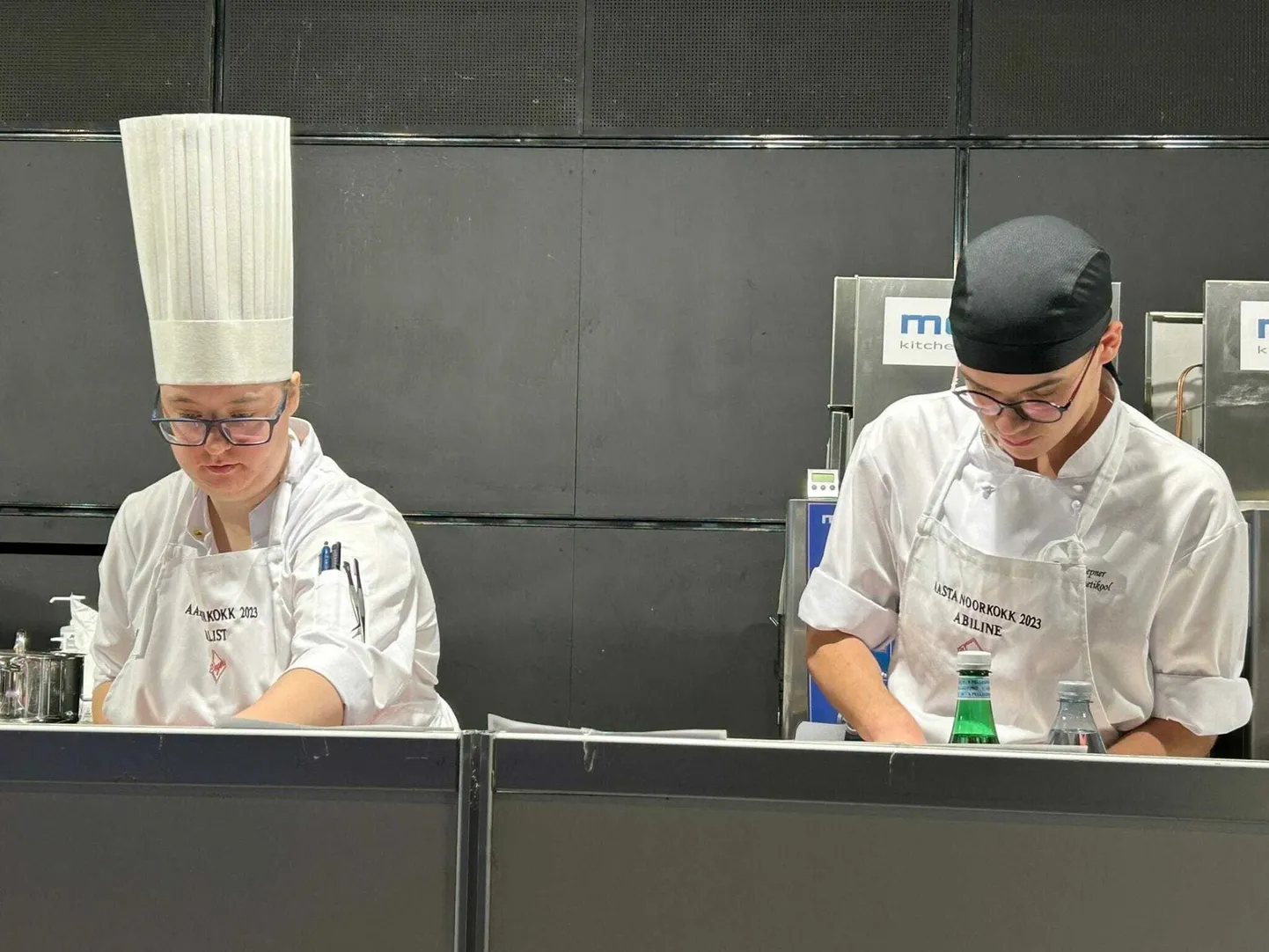 Cerle Siim ja Ruslan Gepner võistlustules.