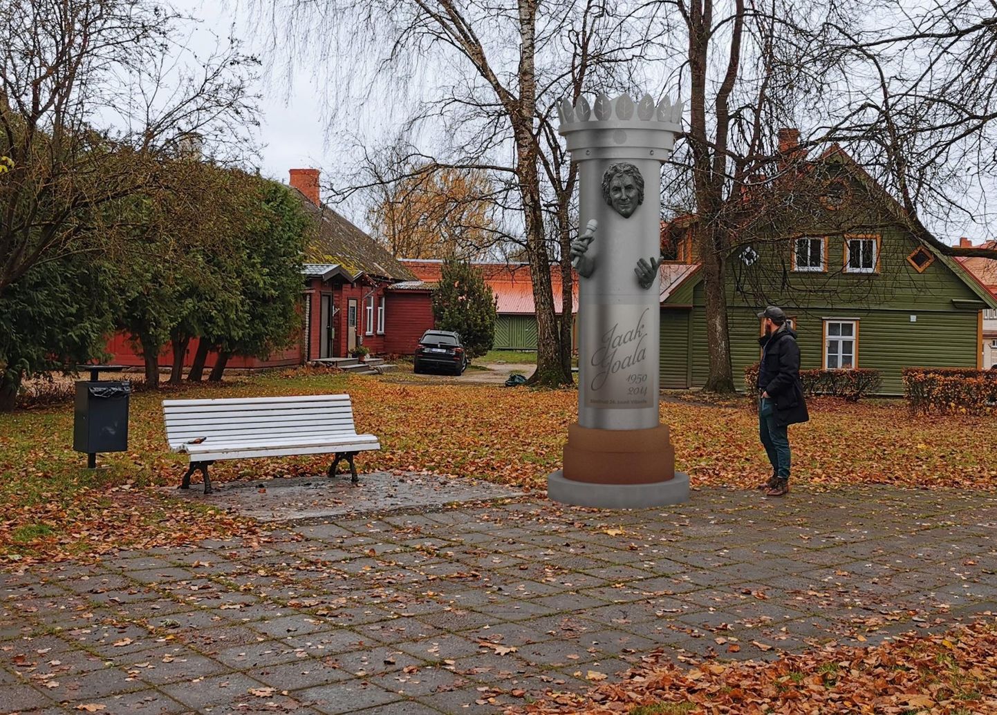 Jaak Joalale pühendatud skulptuuri asukohta on Posti tänava pargis muudetud ning nüüd kavandatakse seda algsega võrreldes teisele poole kõnniteed.