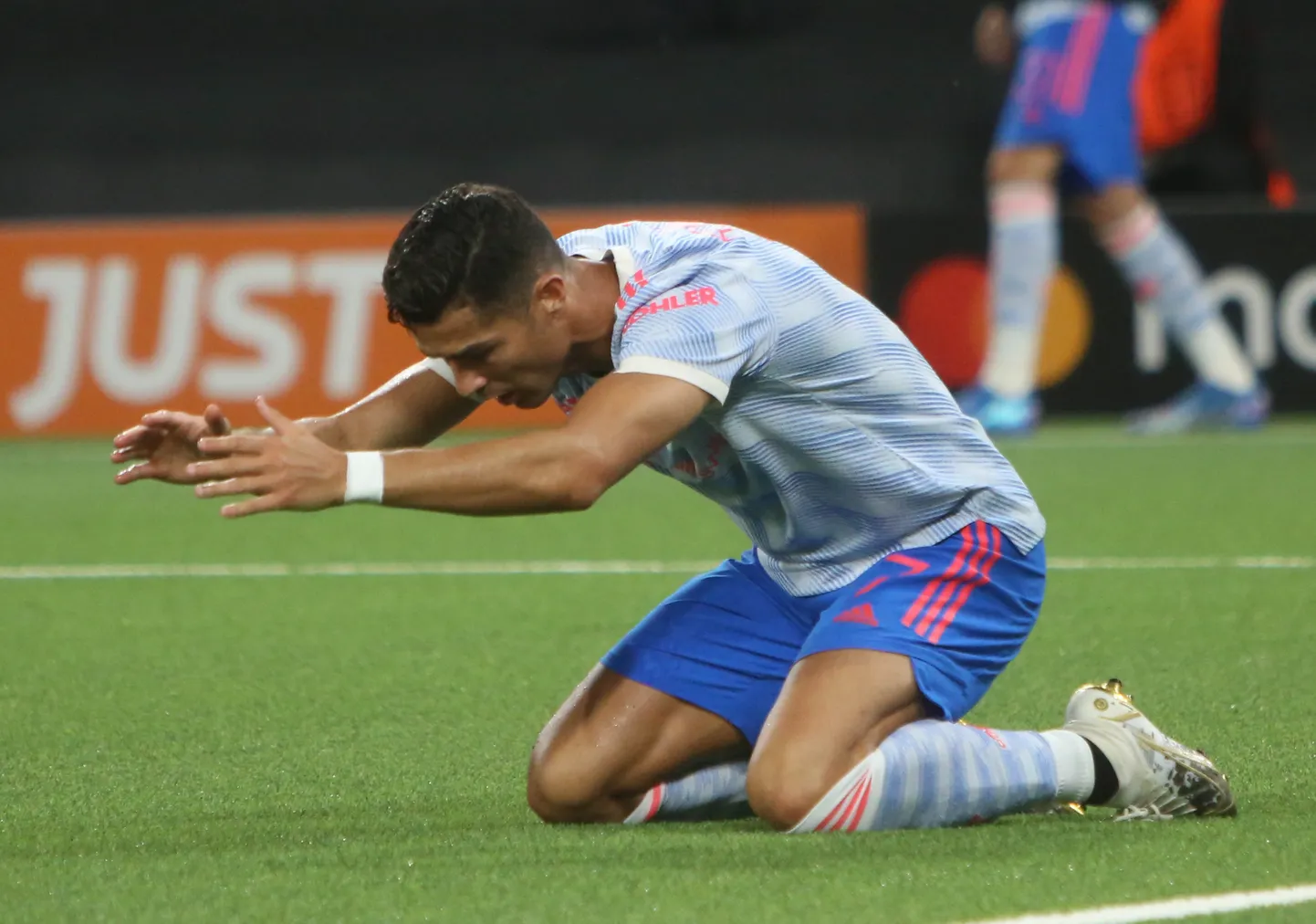 Cristiano Ronaldo jalgpallimurul.