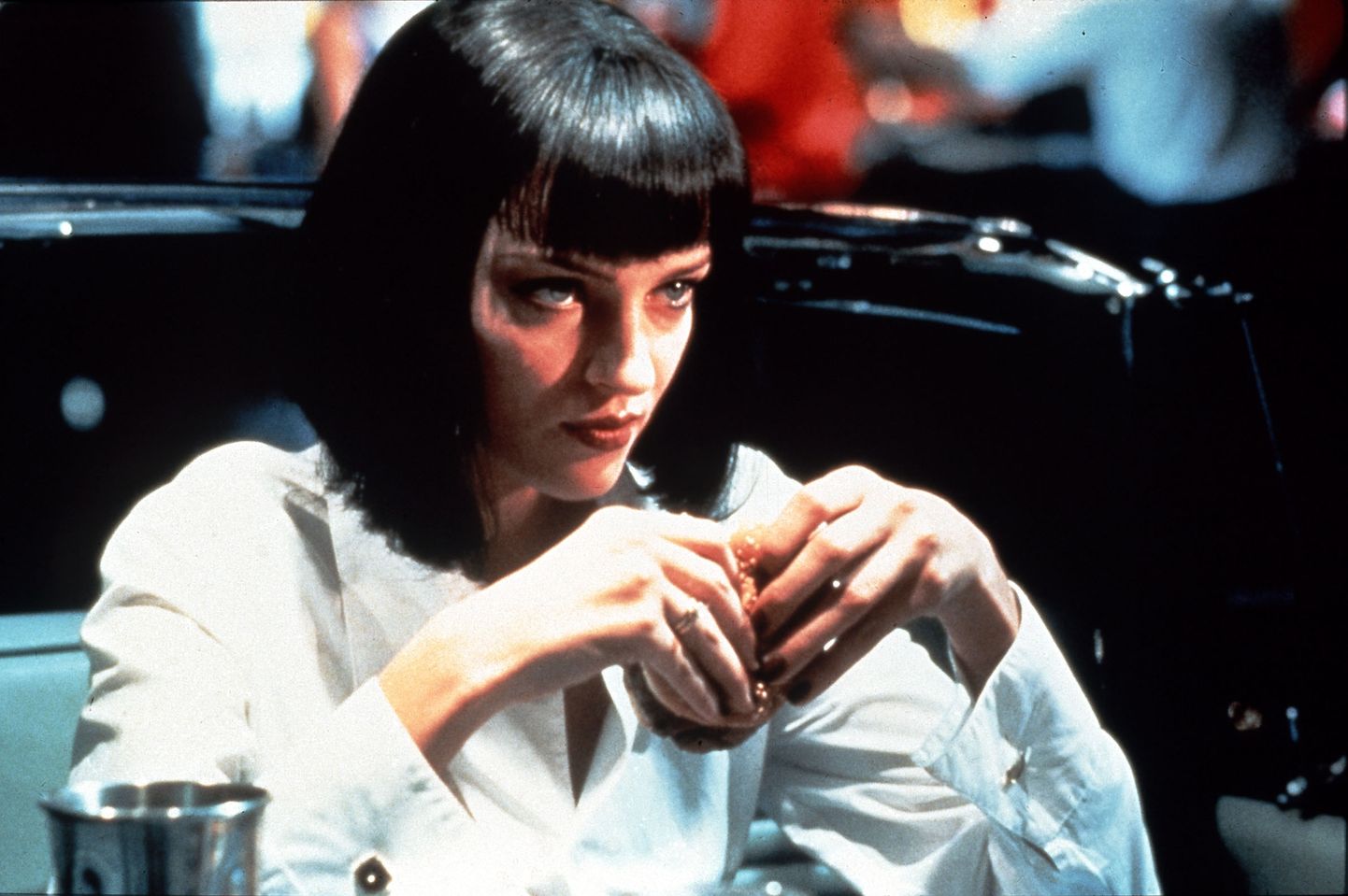 Uma Thurman filmis «Pulp Fiction» (1994)