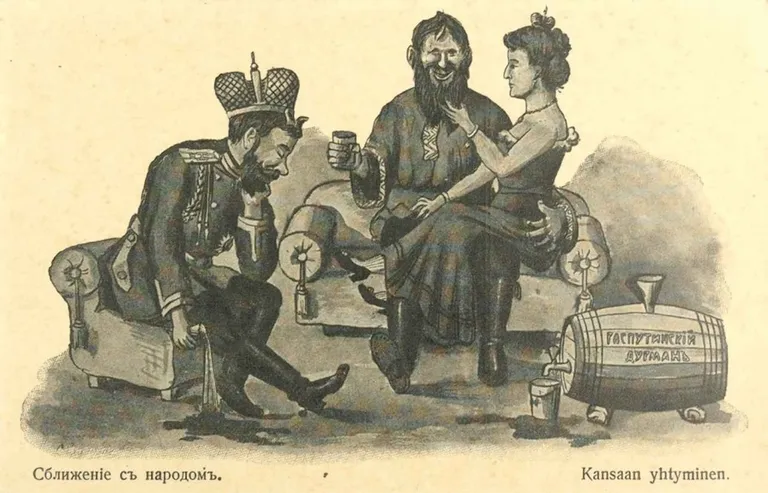 Karikatuur, avaldatud Soomes 1915.